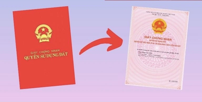 Thủ tục cấp đổi sổ đỏ sang sổ hồng